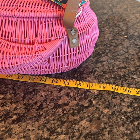 Whimsical pink flamingo bag or basket NWT RARE - Picture 15 of 17